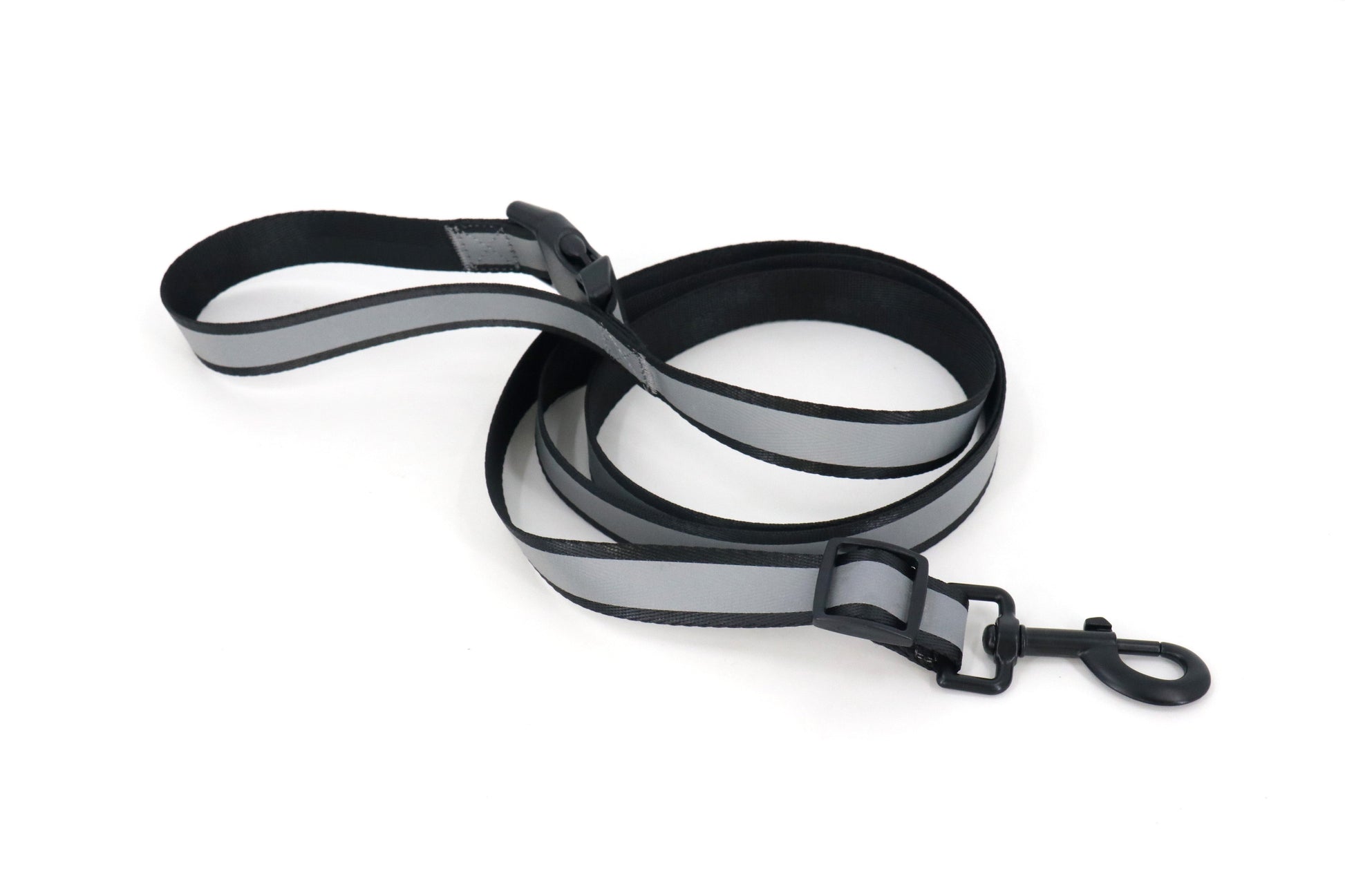 Roam&Rover Reflective Dog Leash — Midnight Black