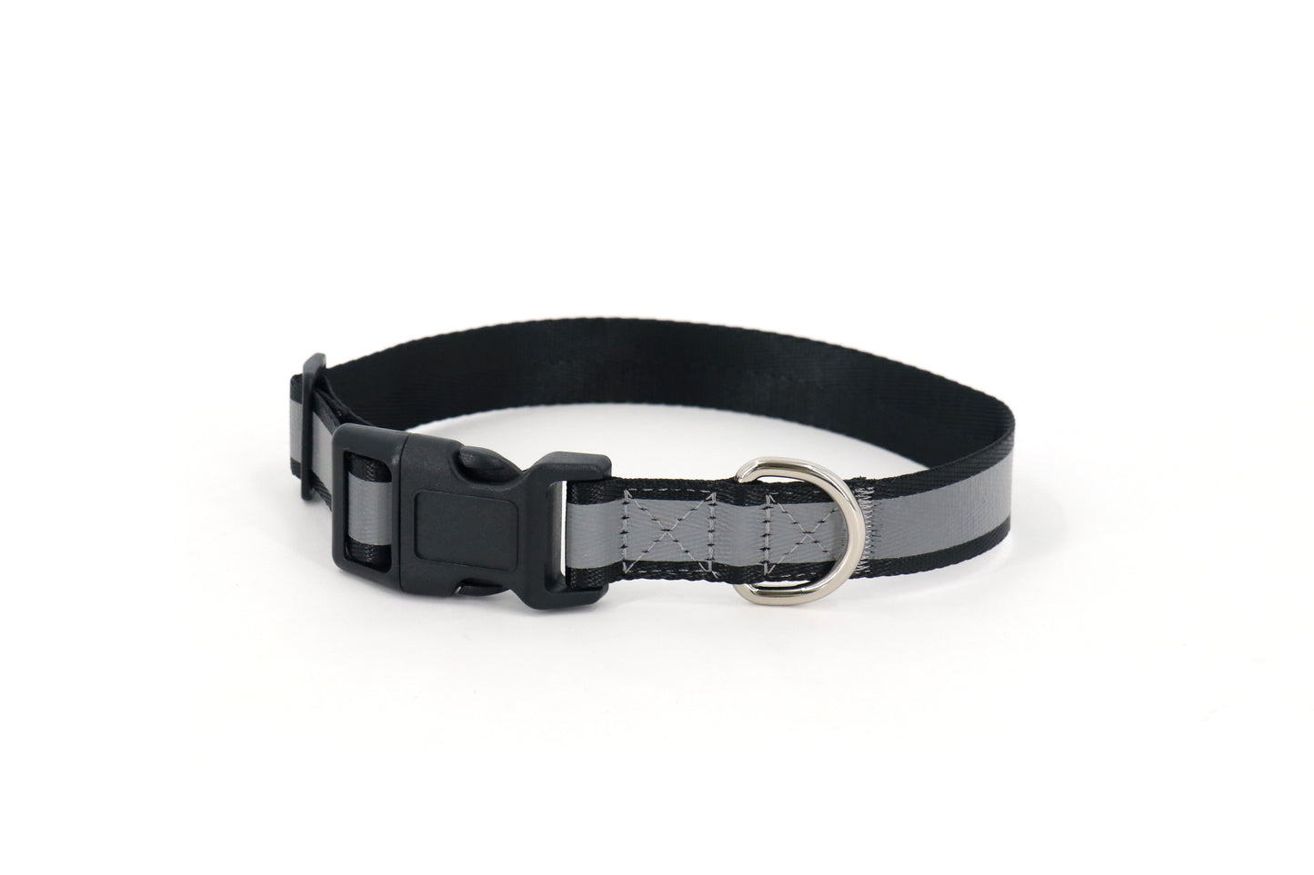 Roam&Rover Reflective Dog Collar — Midnight Black