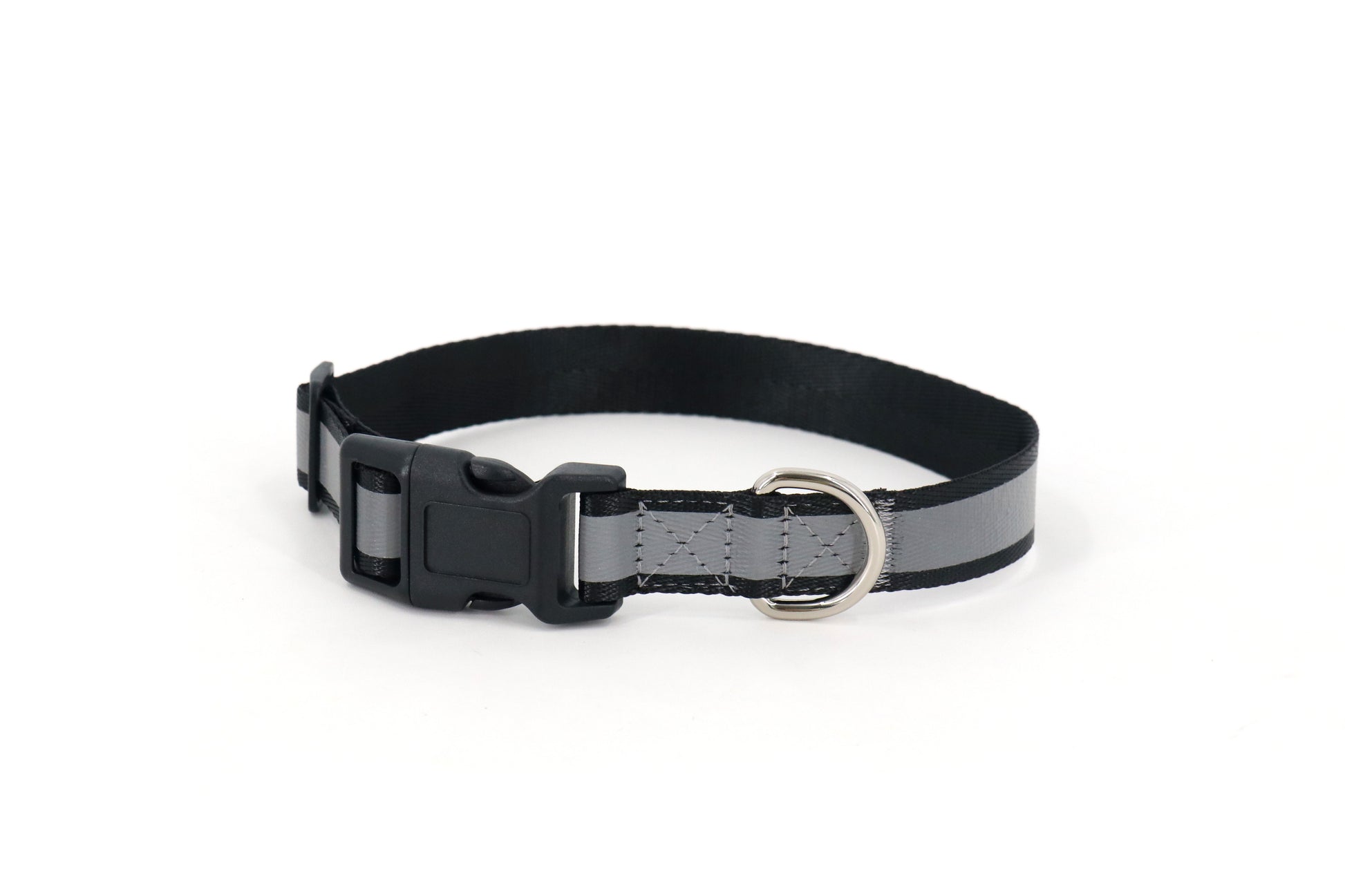 Roam&Rover Reflective Dog Collar — Midnight Black