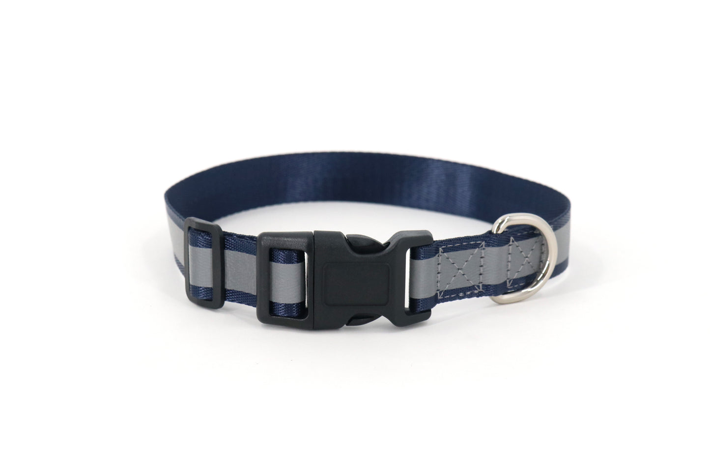 Roam&Rover Reflective Dog Collar — Navy Blue